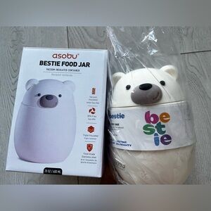 Brand new Asobu Bestie Food Jar - White Bear Design